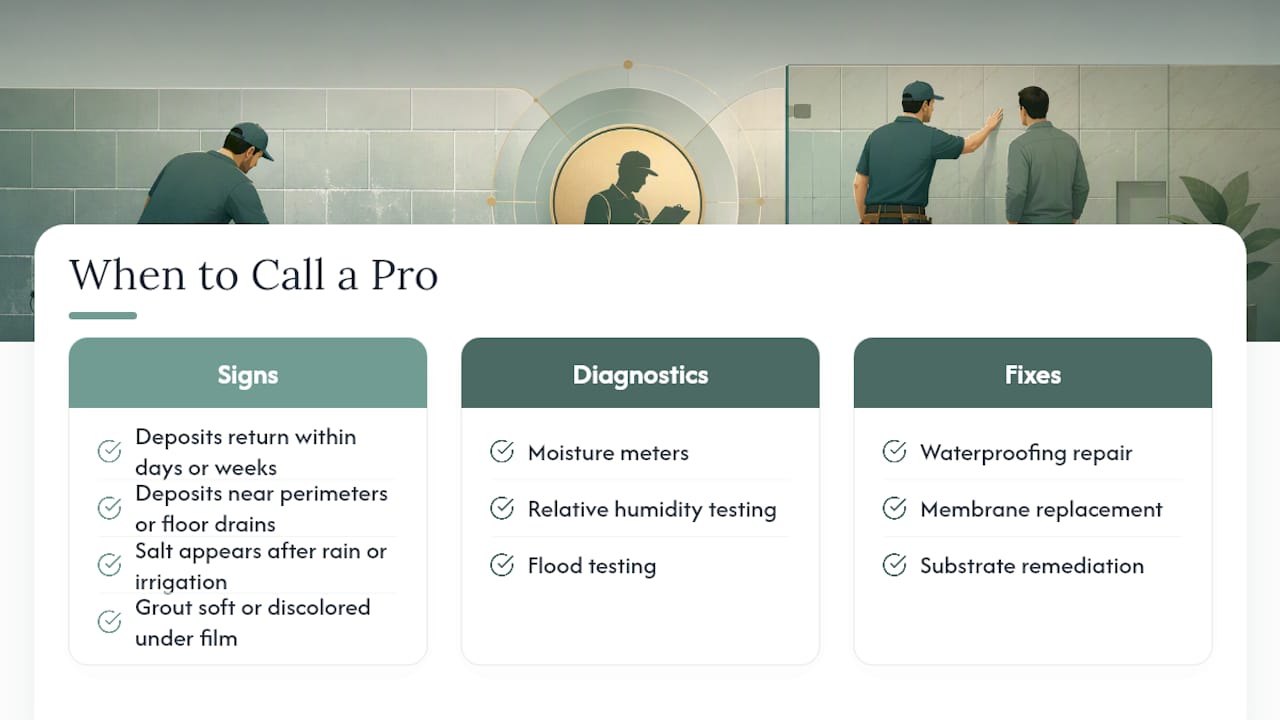 When Should You Call a Pro Instead of Cleaning Again? — overview diagram