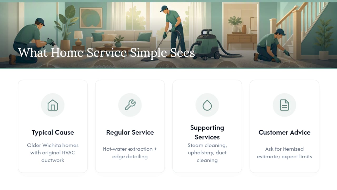 What Home Service Simple Sees on Wichita Carpets — overview diagram
