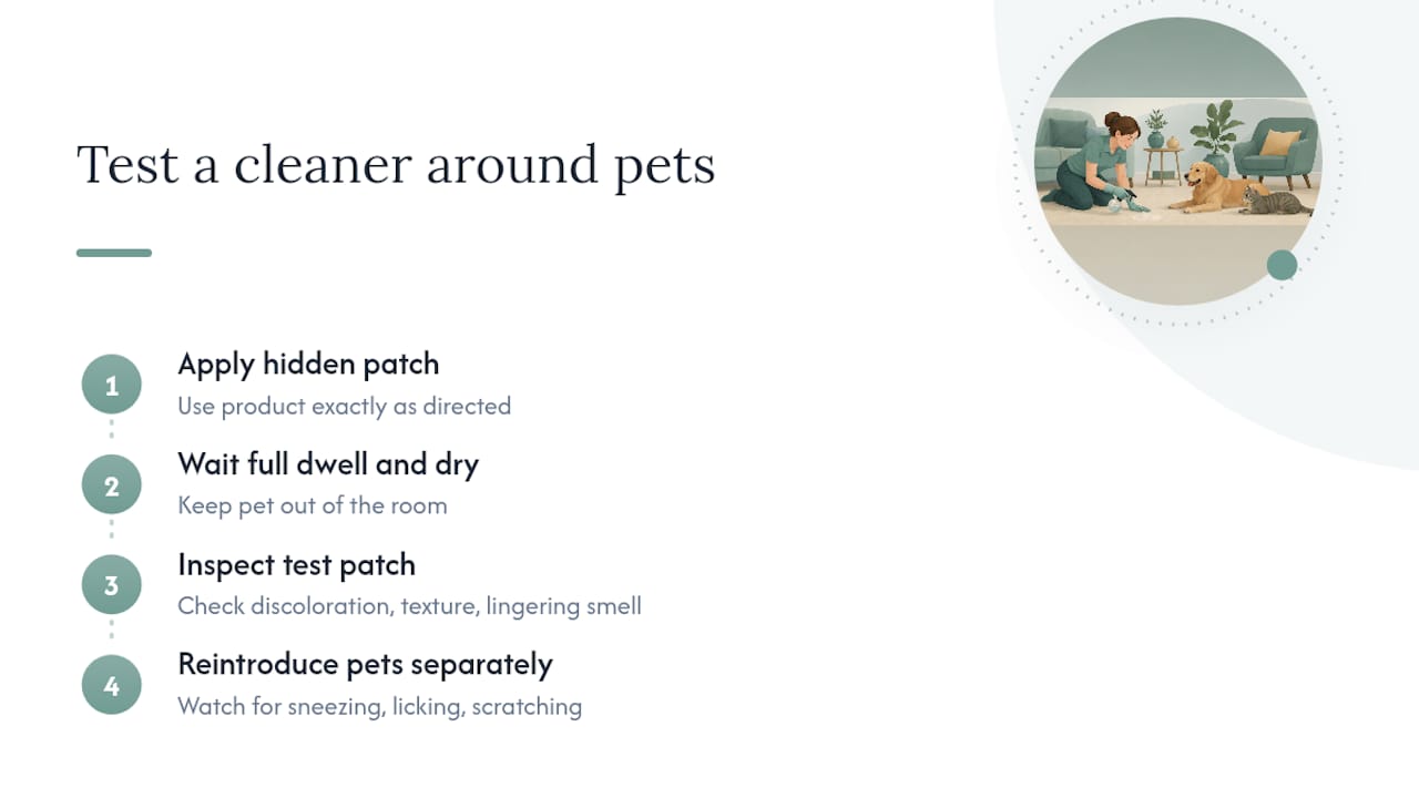 Four steps for testing carpet cleaner