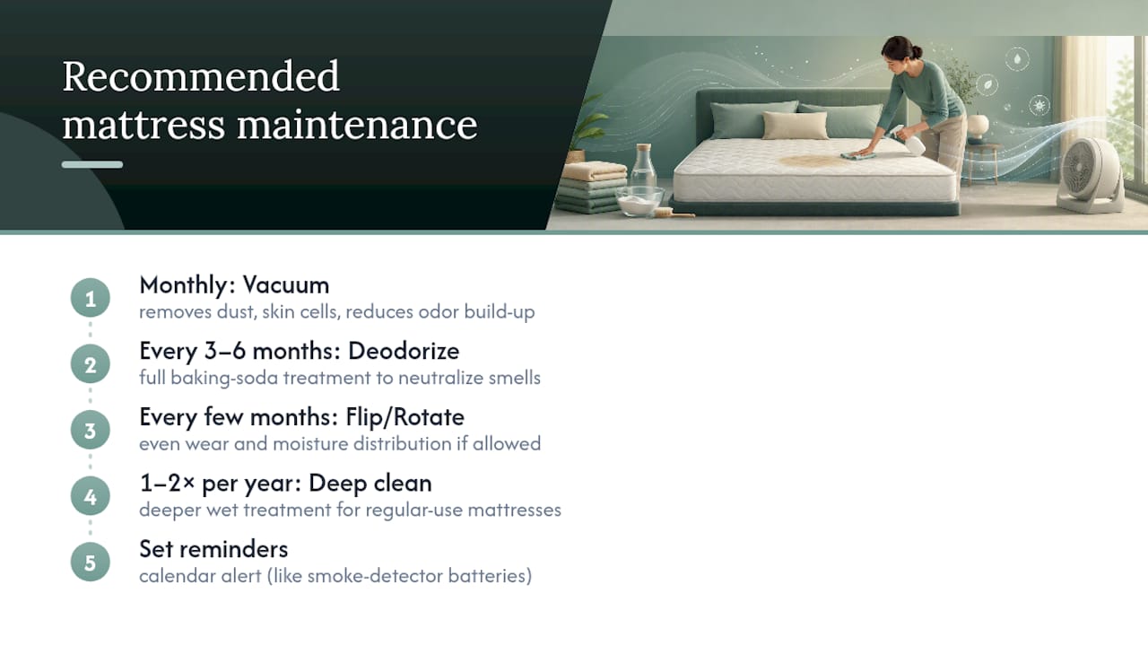 Should You Deep Clean a Mattress on a Schedule? — overview diagram