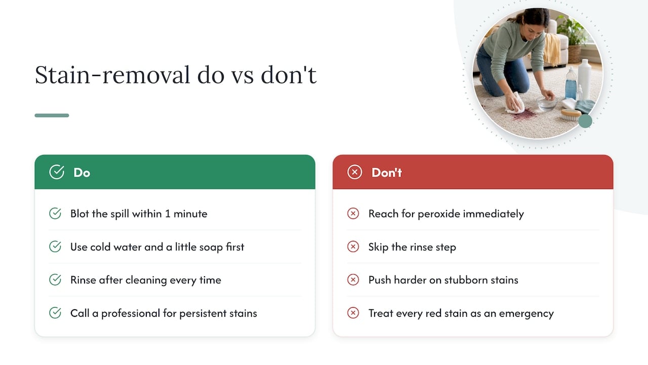 What most stain-removal advice gets backward — overview diagram