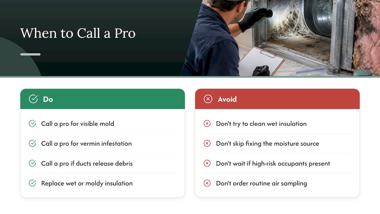 When Mold, Moisture, or Pests Require Immediate Professional Action — overview diagram